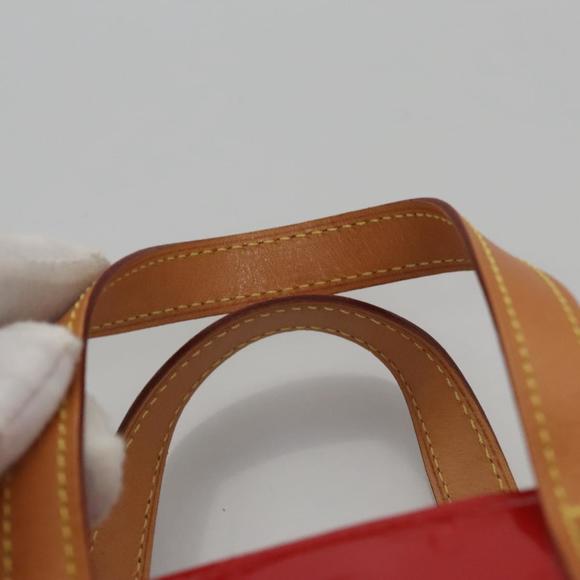 LOUIS VUITTON Monogram Vernis Reade PM Hand Bag Red Rouge M91088 LV Auth BD124 - Picture 8 of 16